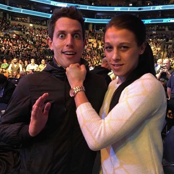 Tony Hinchcliffe with Joanna Jedrzejczyk